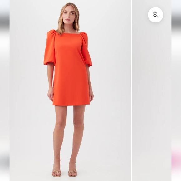 Trina Turk Symphony Dress Puff Sleeve NWT Size S - Picture 1 of 7